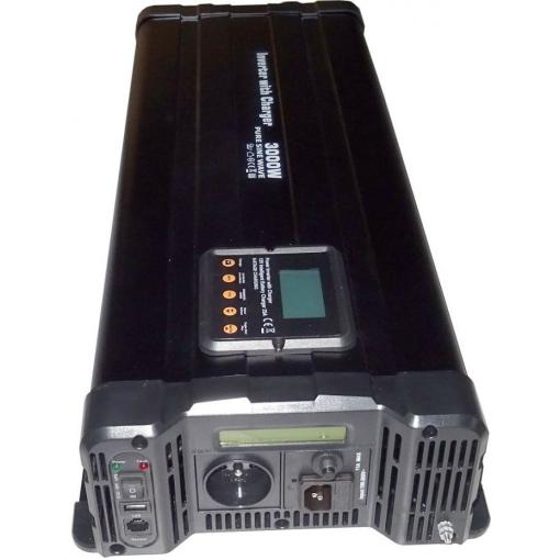 Měnič napětí NFS3000D, 12 V DC/230 V AC, 3000 W, čistá sinusovka, UPS