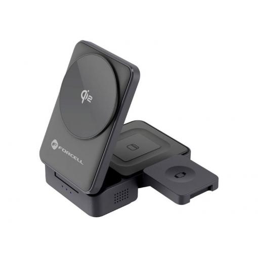 Nabíjecí stanice MagSafe FORCELL F-Energy 3v1 Flex Pro Qi2