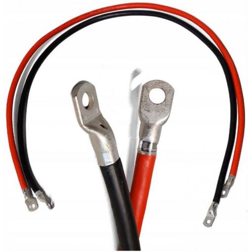 Propojovací kabely pár 2×13 mm², 1 m, oko M8, 125 A