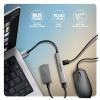AXAGON HUE-STA USB Hub 4 porty USB-C®, USB-A 5 GBit/s šedá