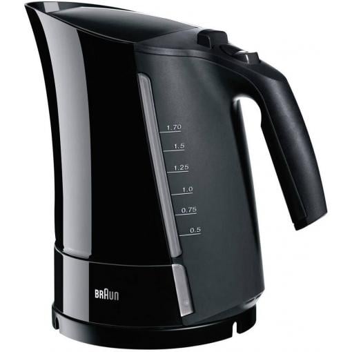 Braun WK300 Multiquick3 schwarz rychlovarná konvice, černá, 657576