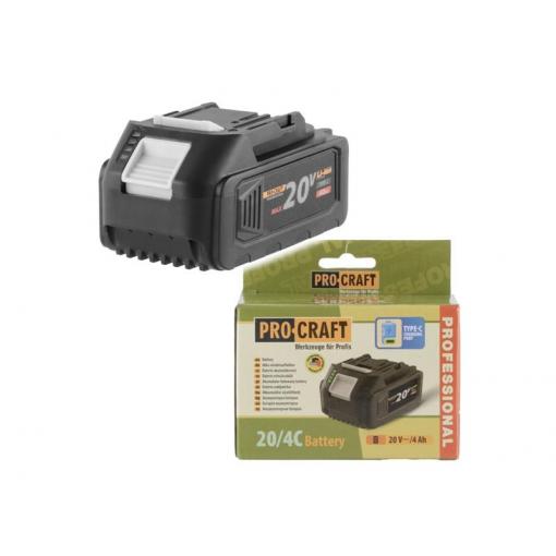 Baterie PROCRAFT 20V 4000mAh 20/4C