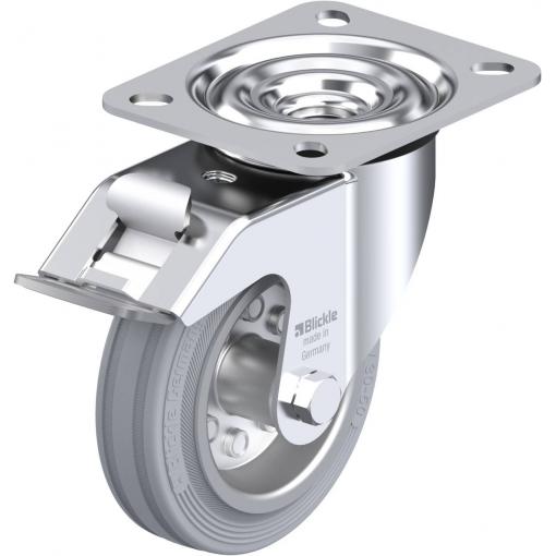 Blickle 331579 LE-VE 100R-FI-SG Otočné kolečko s brzdou Ø kola: 100 mm nosnost (max.): 70 kg 1 ks
