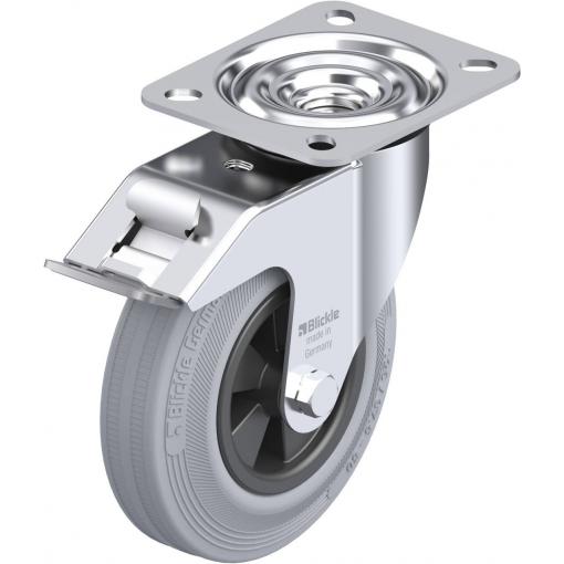 Blickle 337188 LE-VPP 125G-FI-SG Otočné kolečko s brzdou Ø kola: 125 mm nosnost (max.): 100 kg 1 ks