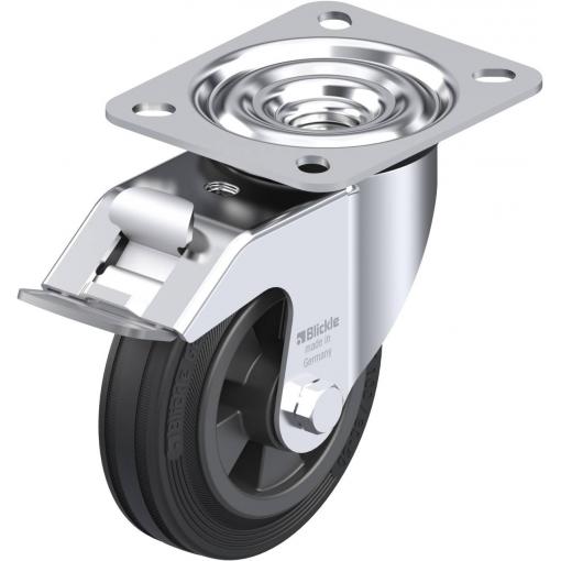 Blickle 289207 LE-VPP 100R-FI Otočné kolečko s brzdou Ø kola: 100 mm nosnost (max.): 70 kg 1 ks