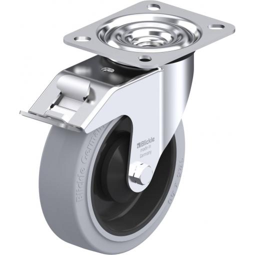 Blickle 611863 LE-POEV 125KA-FI-SG Otočné kolečko s brzdou Ø kola: 125 mm nosnost (max.): 150 kg 1 ks