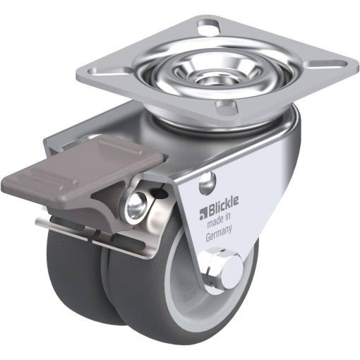 Blickle 757031 LDA-PATH 50G-FI Dvojité otočné kolečko ve vidlici Ø kola: 50 mm nosnost (max.): 80 kg 1 ks