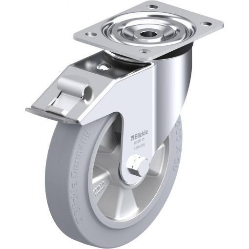 Blickle 613133 L-ALEV 200K-FI-SG Otočné kolečko s brzdou Ø kola: 200 mm nosnost (max.): 400 kg 1 ks
