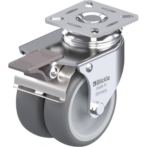 Blickle 290023 LDA-TPA 75G-FI Dvojité otočné kolečko ve vidlici Ø kola: 75 mm nosnost (max.): 100 kg 1 ks