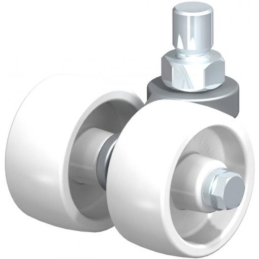 Blickle 839205 LD-PO 60G Dvojité otočné kolečko ve vidlici Ø kola: 60 mm nosnost (max.): 250 kg 1 ks