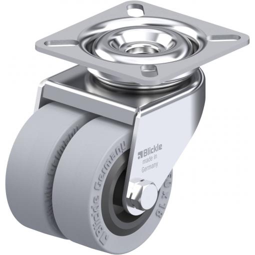 Blickle 97881 LDA-VPA 50G Dvojité otočné kolečko ve vidlici Ø kola: 50 mm nosnost (max.): 80 kg 1 ks