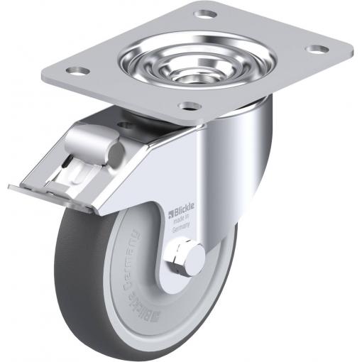 Blickle 760097 LK-PATH 125KF-3-FI Otočné kolečko s brzdou Ø kola: 125 mm nosnost (max.): 250 kg 1 ks