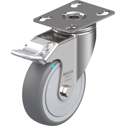 Blickle 574772 LKPXA-TPA 101KFD-FI Otočné kolečko s brzdou Ø kola: 100 mm nosnost (max.): 110 kg 1 ks