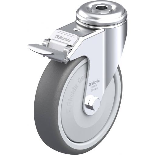 Blickle 754851 LKRA-PATH 126KF-FI Otočné kolečko s brzdou Ø kola: 125 mm nosnost (max.): 120 kg 1 ks