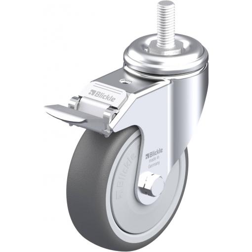Blickle 848790 LKRA-PATH 101KF-FI-GS12 Otočné kolečko s brzdou Ø kola: 100 mm nosnost (max.): 120 kg 1 ks