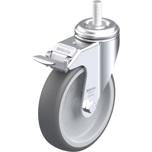 Blickle 848837 LKRA-PATH 126G-FI-GS12 Otočné kolečko s brzdou Ø kola: 125 mm nosnost (max.): 120 kg 1 ks