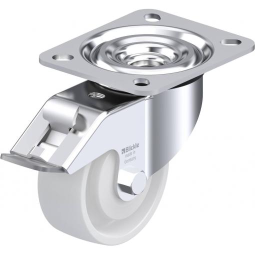 Blickle 839203 L-PO 80KA-FI Otočné kolečko s brzdou Ø kola: 80 mm nosnost (max.): 220 kg 1 ks