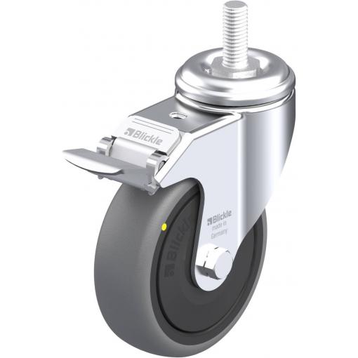 Blickle 693234 LKRA-TPA 101KF-FI-ELS-GS12 Otočné kolečko s brzdou Ø kola: 100 mm nosnost (max.): 70 kg 1 ks