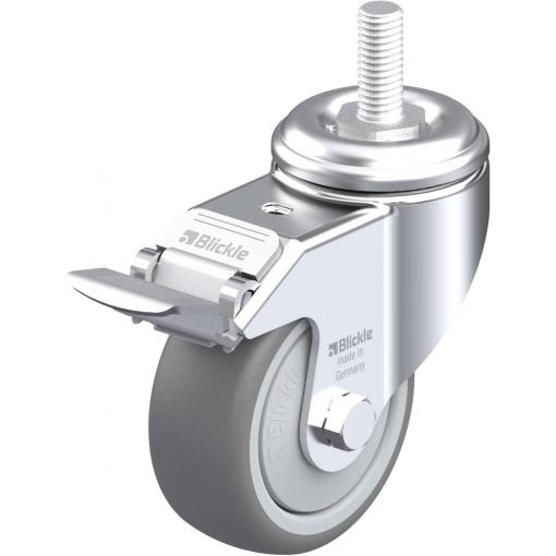 Blickle 607135 LKRA-TPA 80KF-FI-GS12 Otočné kolečko s brzdou Ø kola: 80 mm nosnost (max.): 100 kg 1 ks