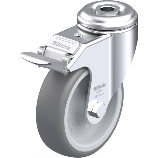 Blickle 435305 LKRA-TPA 101G-FI Otočné kolečko s brzdou Ø kola: 100 mm nosnost (max.): 110 kg 1 ks