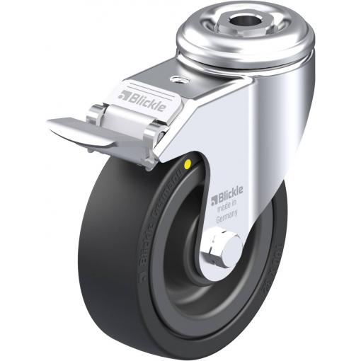 Blickle 225706 LKRA-VPA 101K-FI-EL Otočné kolečko s brzdou Ø kola: 100 mm nosnost (max.): 80 kg 1 ks