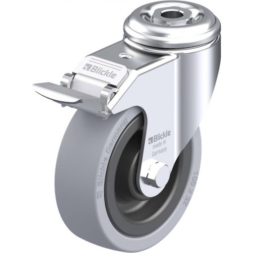 Blickle 224642 LKRA-VPA 101K-FI Otočné kolečko s brzdou Ø kola: 100 mm nosnost (max.): 110 kg 1 ks