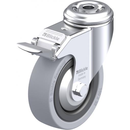 Blickle 225037 LKRA-VPA 101K-FI-FA Otočné kolečko s brzdou Ø kola: 100 mm nosnost (max.): 110 kg 1 ks