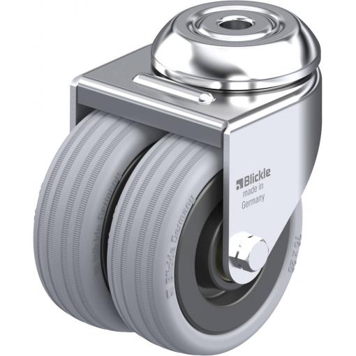 Blickle 105395 LMDA-VPA 75K Dvojité otočné kolečko ve vidlici Ø kola: 75 mm nosnost (max.): 100 kg 1 ks