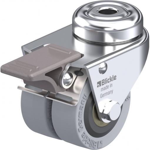 Blickle 279372 LMDA-VPA 50K-FI Dvojité otočné kolečko ve vidlici Ø kola: 50 mm nosnost (max.): 80 kg 1 ks