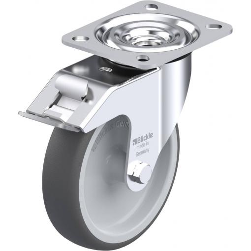 Blickle 847017 L-PATH 125G-FI Otočné kolečko s brzdou Ø kola: 125 mm nosnost (max.): 250 kg 1 ks