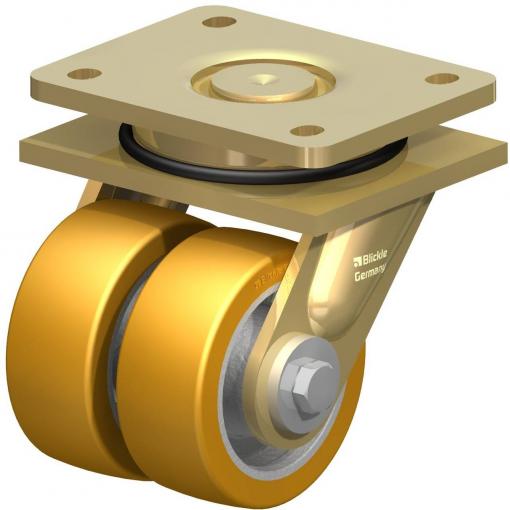 Blickle 760018 LSD-GTH 100K Dvojité otočné kolečko ve vidlici Ø kola: 100 mm nosnost (max.): 810 kg 1 ks