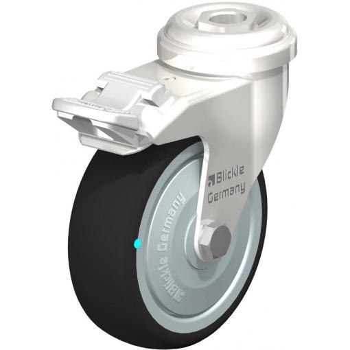 Blickle 760906 LRXA-PATH 75KFD-FI Otočné kolečko s brzdou Ø kola: 75 mm nosnost (max.): 75 kg 1 ks