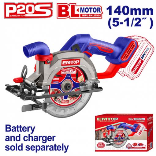 Aku ponorná okružní pila 20V 140mm solo