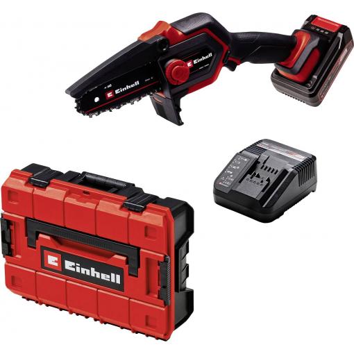 Einhell GE-PS 18/15 Li BL Kit Akku-Astkettensäge akumulátor Aku řetězová pila + akumulátor, vč. nabíječky, měkká rukojeť 18 V délka čepele 158 mm