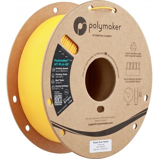 Polymaker PA18006 HT-PLA-GF vlákno pro 3D tiskárny HT-PLA-GF Odolnost vůči vysokým teplotám, Zesílena skelnými vlákny, Matná, Filament pro vysokorychlostní 3D