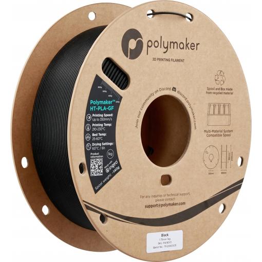 Polymaker PA18001 HT-PLA-GF vlákno pro 3D tiskárny HT-PLA-GF Odolnost vůči vysokým teplotám, Zesílena skelnými vlákny, Matná, Filament pro vysokorychlostní 3D