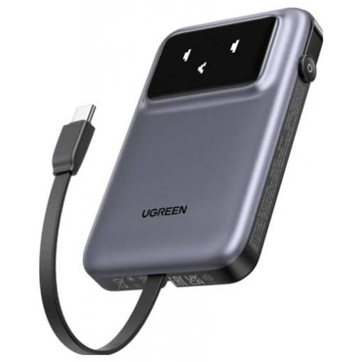 UGREEN UGREEN PB511 10K 30W Powerbank 1A1C powerbanka Li-Ion, 10000 mAh, Dodávka energie, PPS, USB-C® (s napájením), černá, Možnost současného nabíjení a