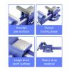 TOOLCRAFT svěrák, TO-10398732, Šířka čelistí: 125 mm, Rozpětí (max.): 150 mm