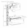 SpeaKa Professional SP-MM-961 držák na zeď pro monitor 1 Displej: (s) 43,2 cm (17) - 124,5 cm (49) bílá nastavitelná výška, nakláněcí, naklápěcí, odkládací