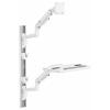 SpeaKa Professional SP-MM-961 držák na zeď pro monitor 1 Displej: (s) 43,2 cm (17) - 124,5 cm (49) bílá nastavitelná výška, nakláněcí, naklápěcí, odkládací