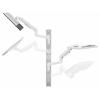 SpeaKa Professional SP-MM-961 držák na zeď pro monitor 1 Displej: (s) 43,2 cm (17) - 124,5 cm (49) bílá nastavitelná výška, nakláněcí, naklápěcí, odkládací