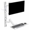 SpeaKa Professional SP-MM-961 držák na zeď pro monitor 1 Displej: (s) 43,2 cm (17) - 124,5 cm (49) bílá nastavitelná výška, nakláněcí, naklápěcí, odkládací