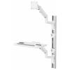 SpeaKa Professional SP-MM-961 držák na zeď pro monitor 1 Displej: (s) 43,2 cm (17) - 124,5 cm (49) bílá nastavitelná výška, nakláněcí, naklápěcí, odkládací