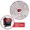 Einhell Professional TP-VC 18/10 Li BL L 4326758 Akumulátorový vysavač pro mokré a suché vysávání 10 l Vč. nabíječky, vč. 1 akumulátoru, prachová třída L