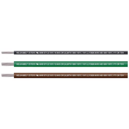 HELU 60806-100 Jednotlivá žíla, UL-CSA, 1 x 5.26 mm², šedá, 152 m
