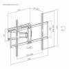 SpeaKa Professional SP-TVM-1400 TV držák na zeď 127,0 cm (50) - 254,0 cm (100) naklápěcí, nakláněcí