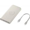 Samsung EB-U2510XUEGEU powerbanka Li-Ion, 5000 mAh, Bezdrátové nabíjení Qi, USB-C®, béžová, Indikátor stavu