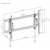 Reflecta PLANO Flat Extend 105-10060T TV držák na zeď 139,7 cm (55) - 267,0 cm (105) naklápěcí, nakláněcí, nastavitelná výška integrovaná vodováha