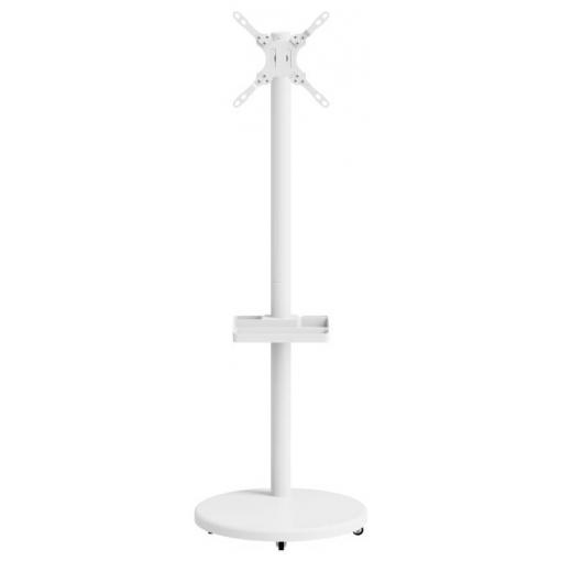 Reflecta TV Stand 43P-2020T weiß TV stojan 43,2 cm (17) - 109,2 cm (43) naklápěcí, nakláněcí, otočný, nastavitelná výška polička na zařízení