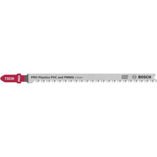 Bosch Accessories 2608667053 List přímočaré pily PRO Plastics PVC clean T302H, 132 mm, 5 ks 5 ks
